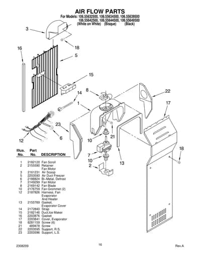AIR FLOW PARTS