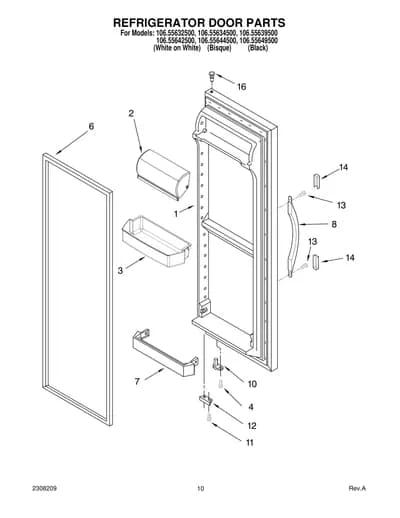 REFRIGERATOR DOOR PARTS