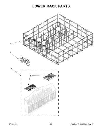 LOWER RACK PARTS