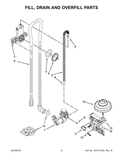 FILL, DRAIN AND OVERFILL PARTS