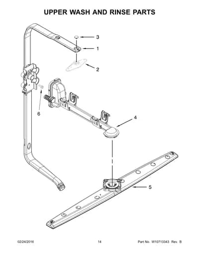 UPPER WASH AND RINSE PARTS