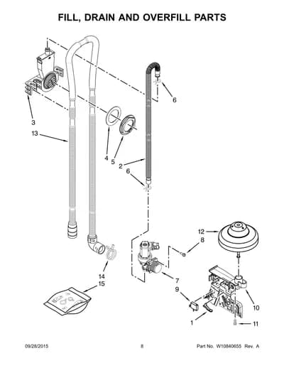 FILL, DRAIN AND OVERFILL PARTS