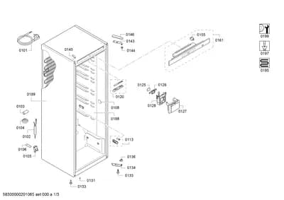 Door & Housing, Hinges (0102-0197)