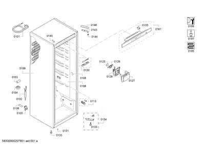 Door & Housing, Hinges (0108-0155)