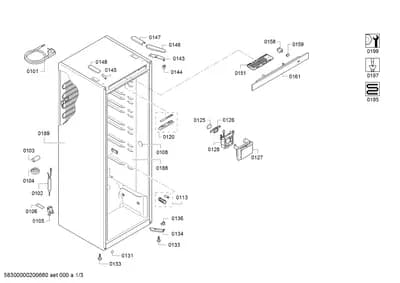 Door & Housing, Hinges (0102-0158)