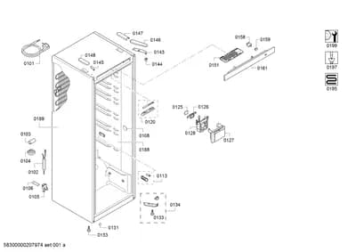 Door & Housing, Hinges (0108-0158)