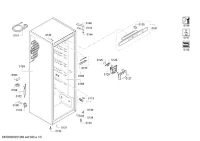 Door & Housing, Hinges (0102-0155)