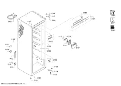 Door & Housing, Hinges (0102-0199)