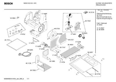 Door & Housing, Flaps & Holders (0005-0022)
