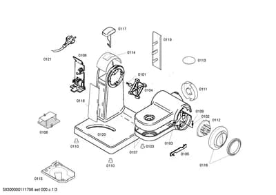 Door & Housing, shelves trays (0101-0120)
