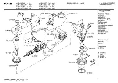 Door & Housing, motors (0002-0061)
