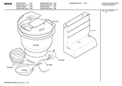 Door & Housing, motors (0002-0061)