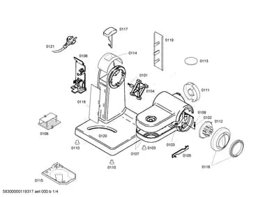 Door & Housing, shelves trays (0101-0120)