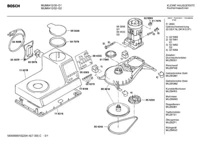 Lids & Covers, Bearings (0001-0052)