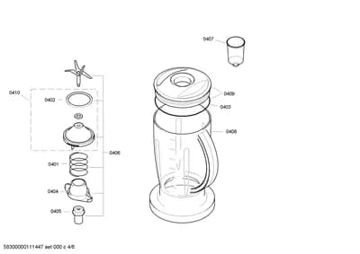 Seals & Gaskets, shelves trays (0401-0410)