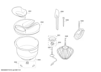 mounting and fixing sets (0304-0305)