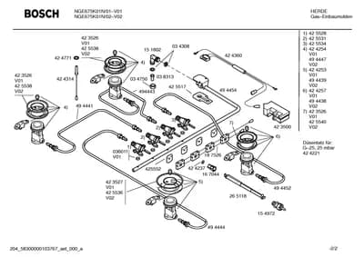burnercaps rings, Mounting & Fixing (0110-0213)