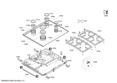 burnercaps rings, Seals & Gaskets (0103-0262)