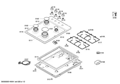 Seals & Gaskets, shelves trays (0115-0199)
