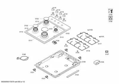shelves trays, Seals & Gaskets (0107-0199)
