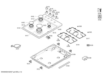 shelves trays, Mounting & Fixing (0120-0199)