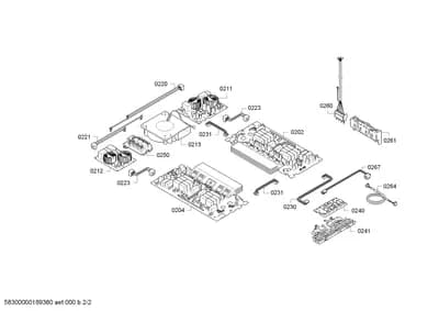 connectionpieces, Fan Parts (0213-0241)