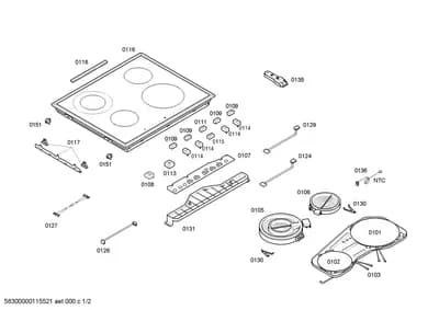 doors & housing, hotplates (0101-0199)