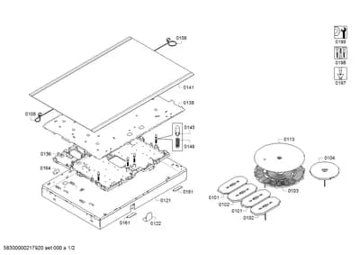 Screws, hotplates (0101-0199)