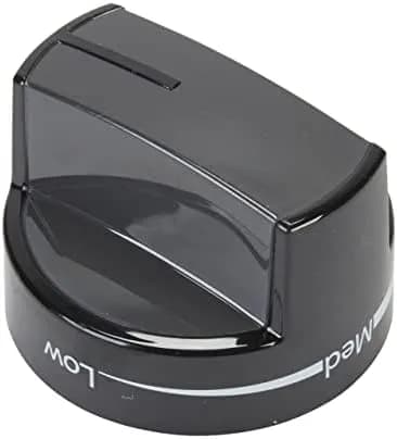 Black Burner Control Knob
