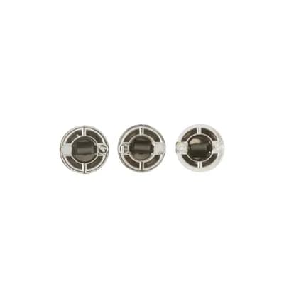 Clock Knob Chrome 3 Pack