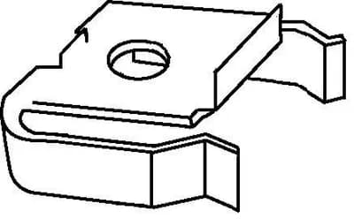 Bottom Kickplate Clip