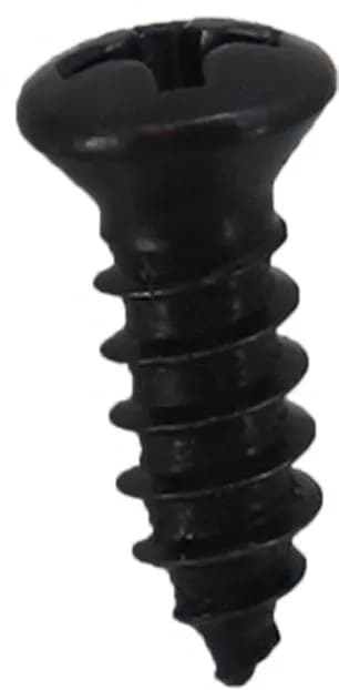 Screw, 8-18 X 1/2", Type AB, Phil, Oval Head, Blk Oxide