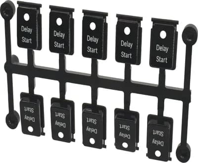 Button Set Push Button Array, Delay Start, Black