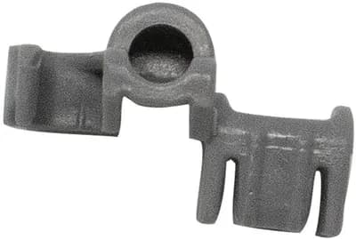Holder Clip, Front, Single Flip Tine, Gray