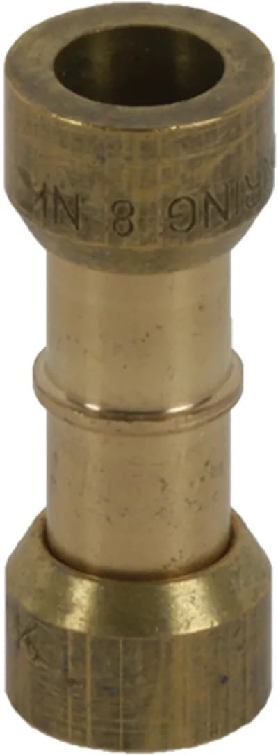 Pipe Connection Piece Lokring Connector 8/8mm Brass