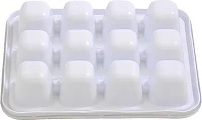 Cube Ice Container White With Cover