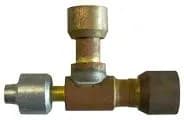 Pipe Connection Piece Lokring Tee Reducer 8/2/6mm Brass