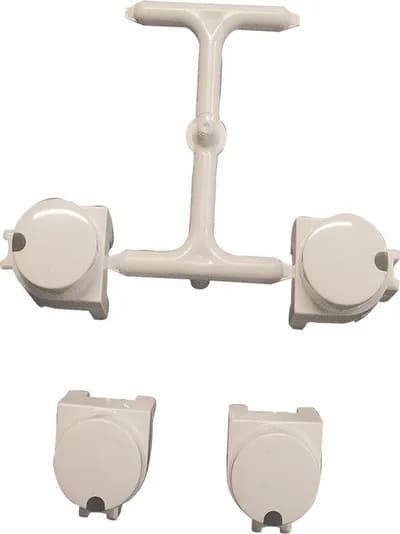 Key Pushbutton, White, Program