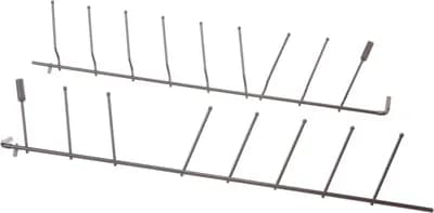 Flip Tine Set For Lower Rack, Front, Dark Grey (2x Flip Tines)