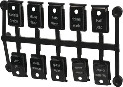 Push Button Set Black, 5-Program