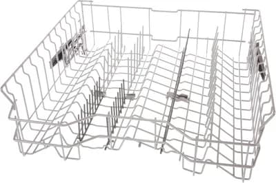 Crockery Basket Upper Rack Silver, 4 Flip Tines Dark Grey, Rackmatic
