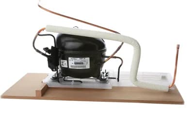 Compressor Set With Bracket And Water Tray Freezer Compartment