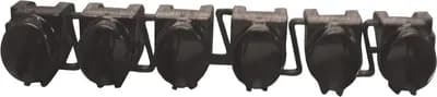 Push Button Set Black, 6-Button Array (Cut As Needed)