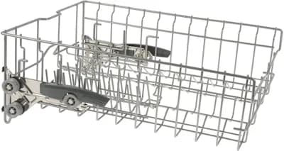 Upper Crockery Basket Silver, 2 Flip Tines, Rackmatik