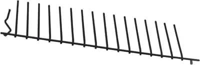 Insert Flip Tine, LR, Short Rear, Back, Dark Gray
