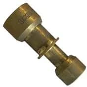 Pipe Connection Piece Lokring Reduced Connection 10/6mm Brass