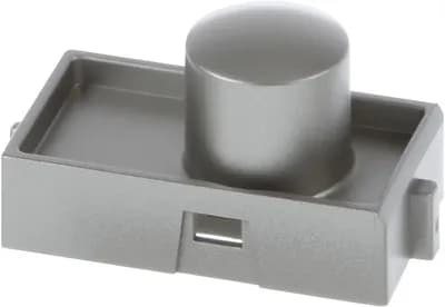 Key On/Off Button, Silver (SS Color), Round
