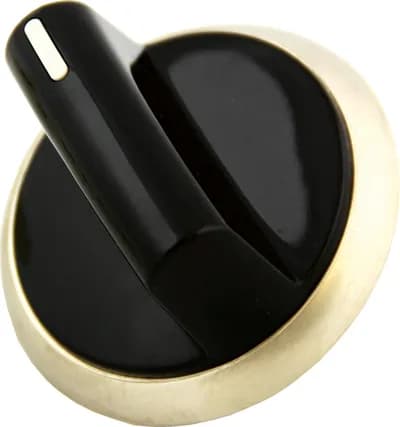 Knob, Black W/SS Trim Ring, Ngp/NGT94X